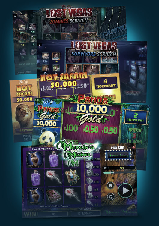 Platinplay Rubbelkarten verschiedener Anbieter